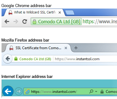 SSL Certificate Preview on Different Web Browsers